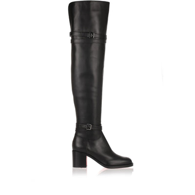 Karialta 70 black leather over-the-knee boot