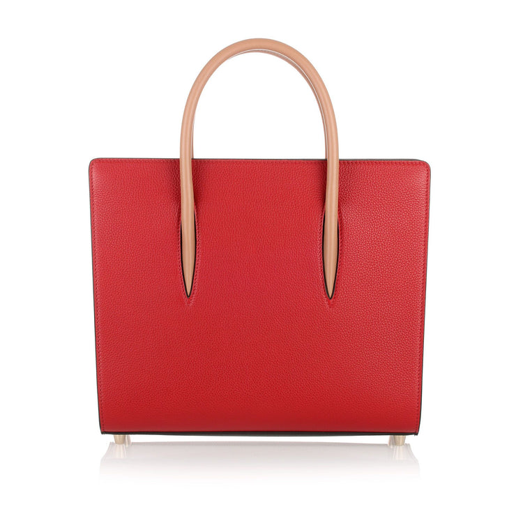 Christian Louboutin Paloma Medium Leather Top-handle Bag in Red