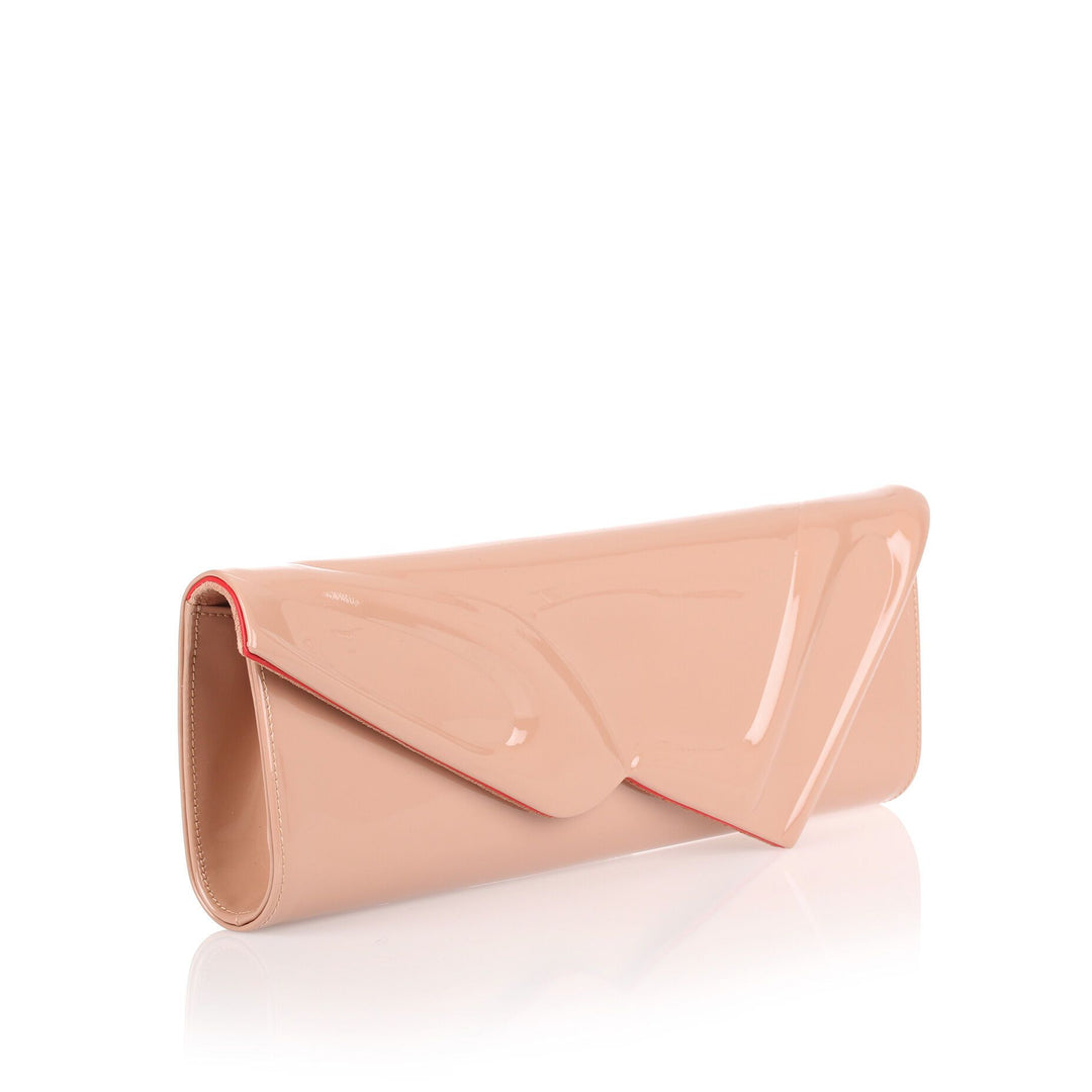 Christian Louboutin | So Kate Baguette patent beige clutch