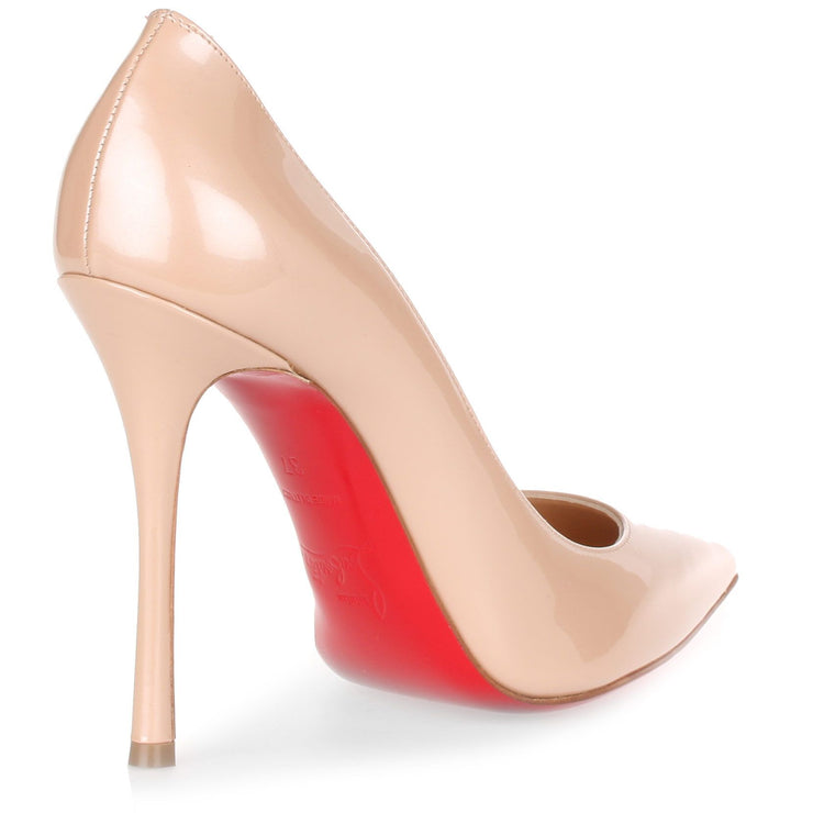 Decoltish 100 pearlised beige patent pump