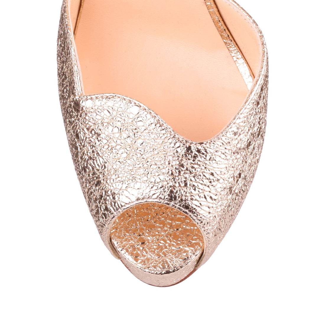 Christian Louboutin Aketata 120 metallic platform sandal Savannahs