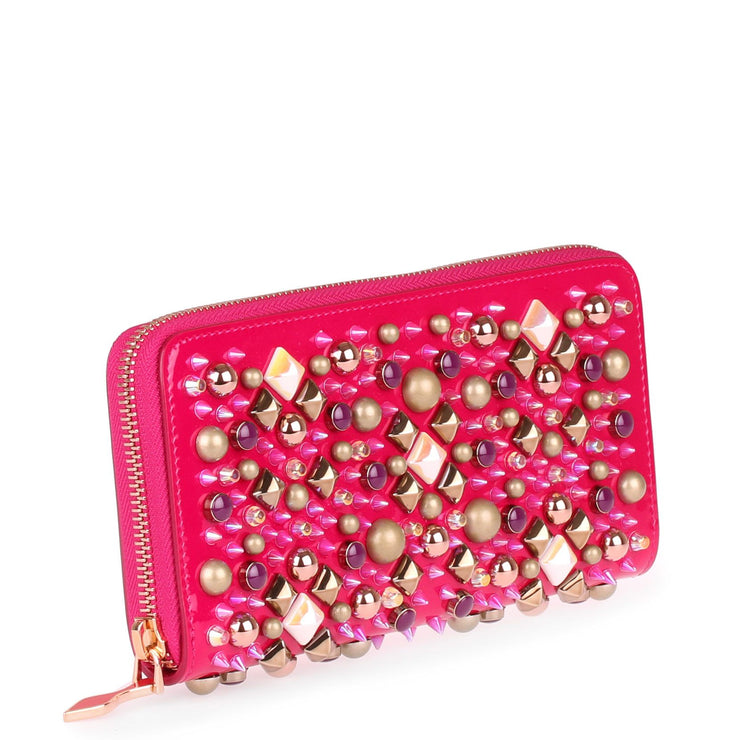 Panettone patent pink wallet