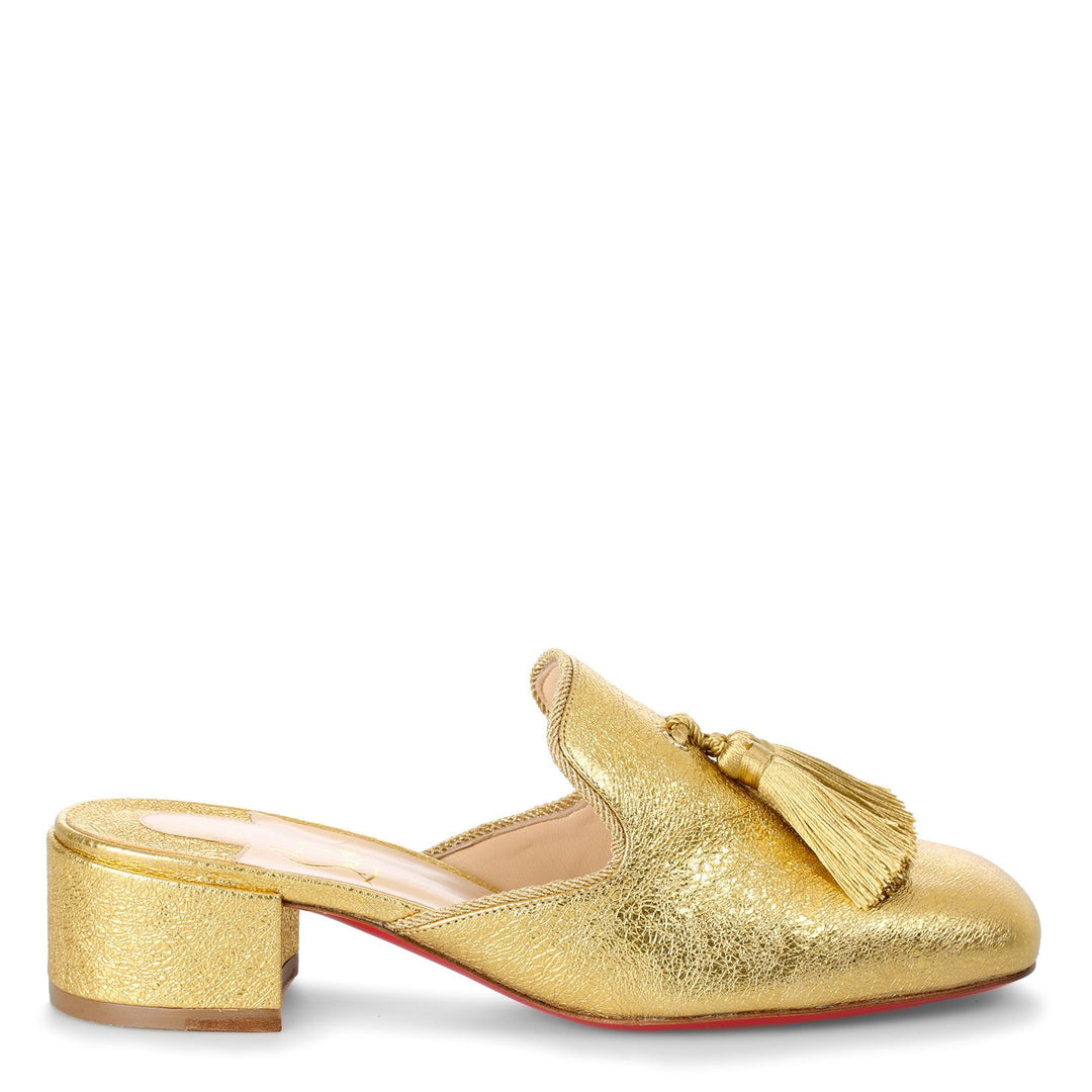 Christian Louboutin フラットシューズ ゴールド 楽天市場】【極美品】 Christian Louboutin クリスチャン
