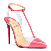 Nosy 100 patent pink pumps