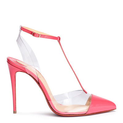 Nosy 100 patent pink pumps