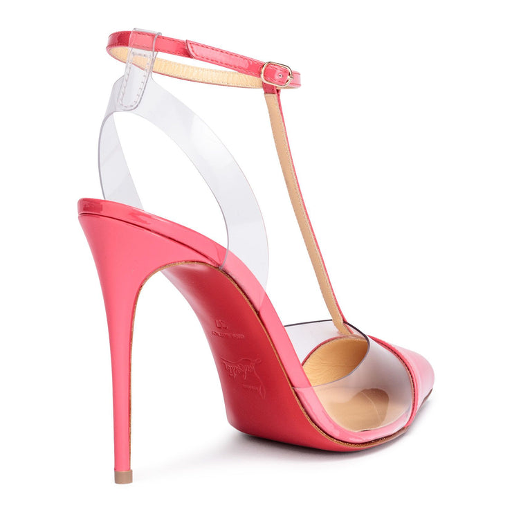 Nosy 100 patent pink pumps