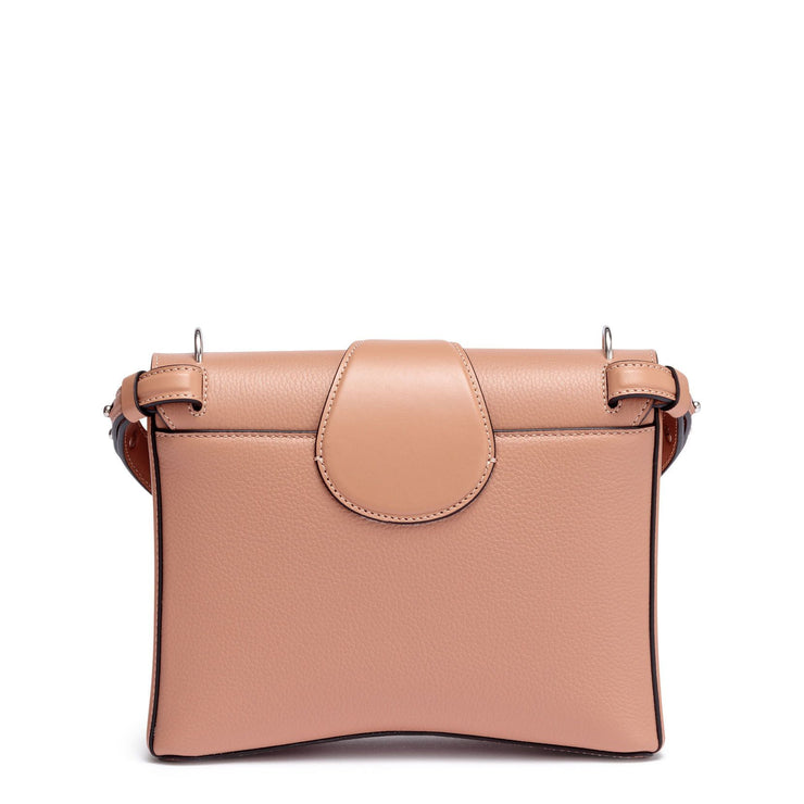 Rubylou small nude leather bag