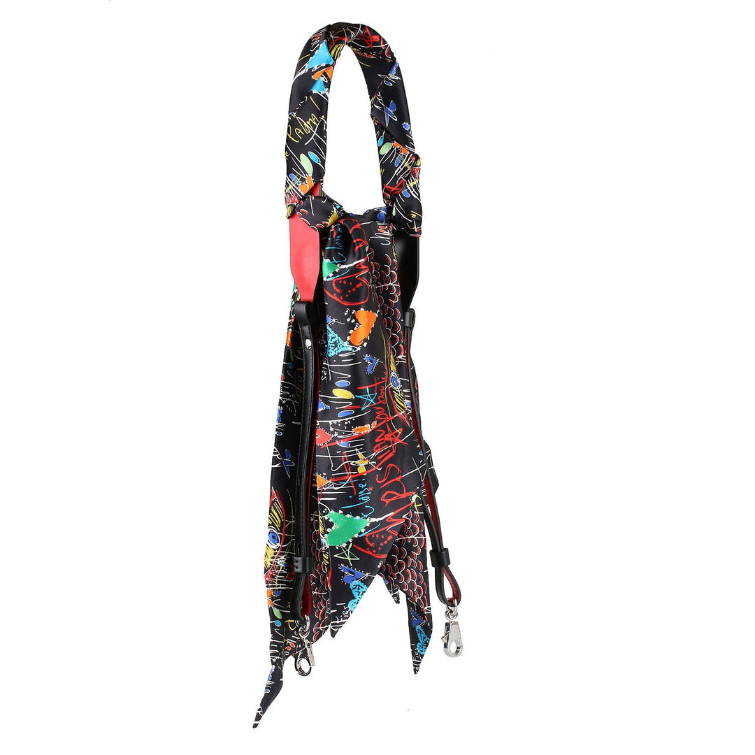 Christian Louboutin | Artemistrap black loubitag silk scarf