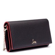 Boudoir black leather chain wallet