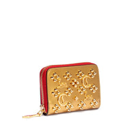 Panettone gold logo studded coin purse
