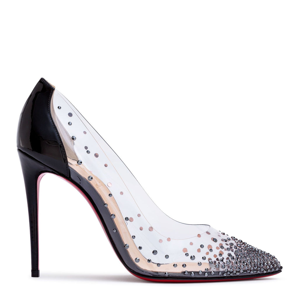 Christian Louboutin Degrastrass 100 black patent pumps Savannahs