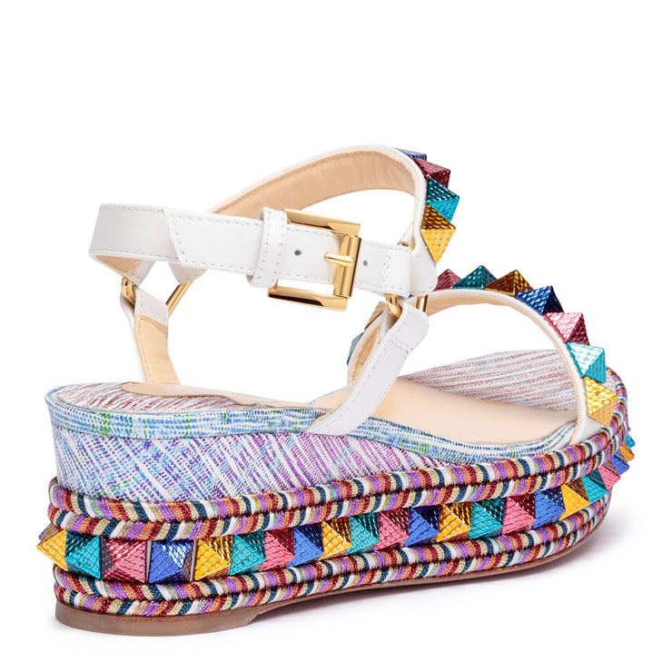 Christian Louboutin Wedges Pyraclou 60mm White/multi Heels