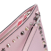 Loubiclutch pink leather clutch