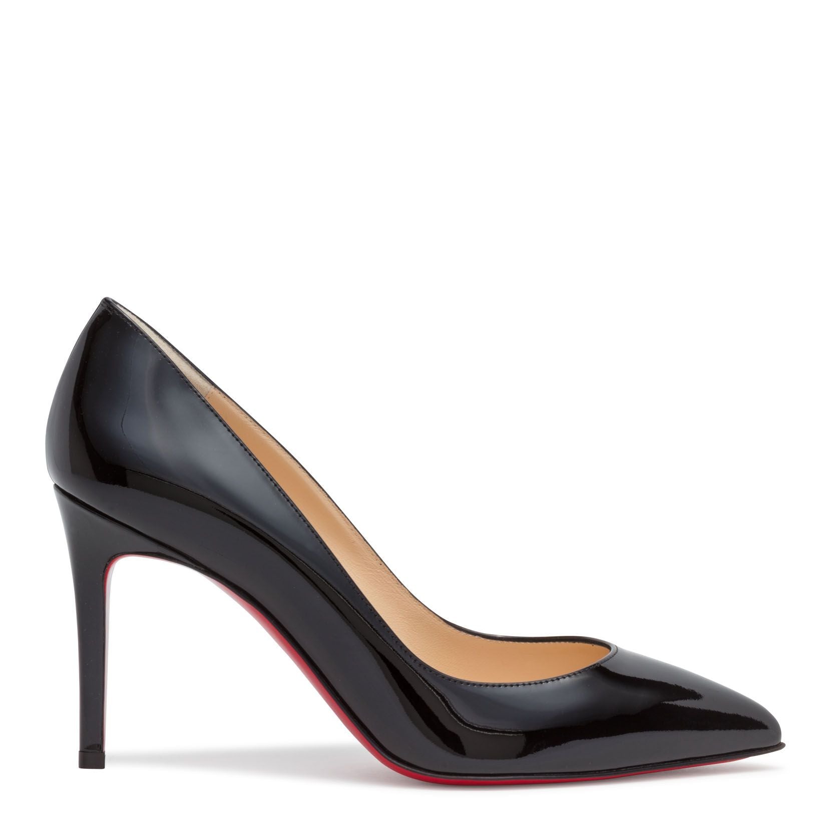 Christian Louboutin | Pigalle 85 Black Patent Leather Pumps