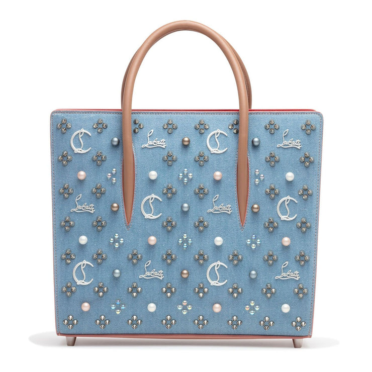 Paloma medium - Top handle - Grained calf leather and spikes