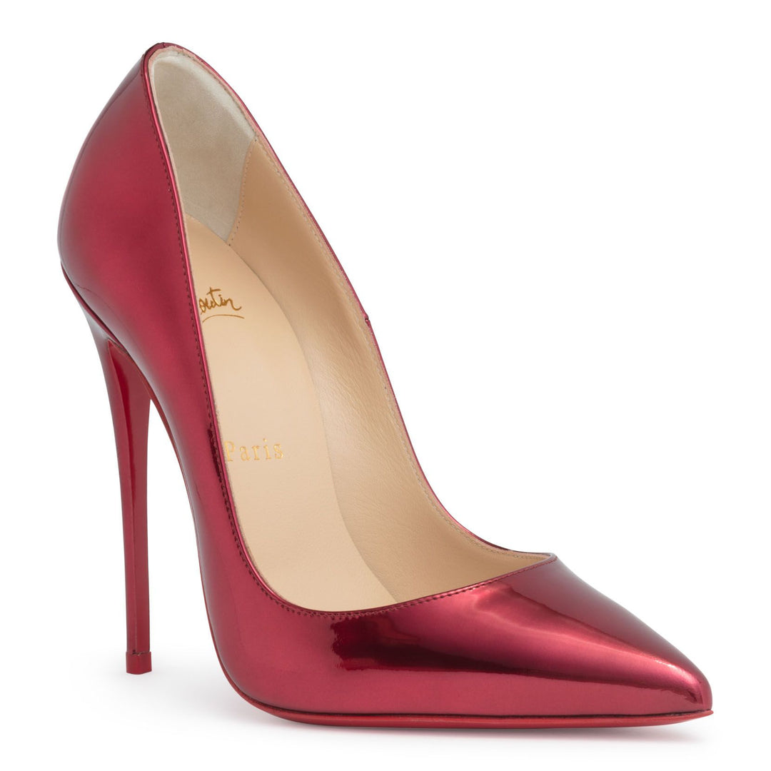 Christian Louboutin So Kate 120 metallic red patent leather pumps Savannahs