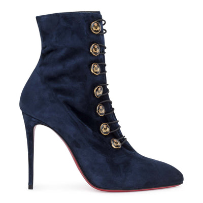 Frenchissima 100 dark blue suede boots