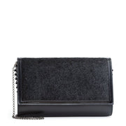 Paloma black sequin clutch