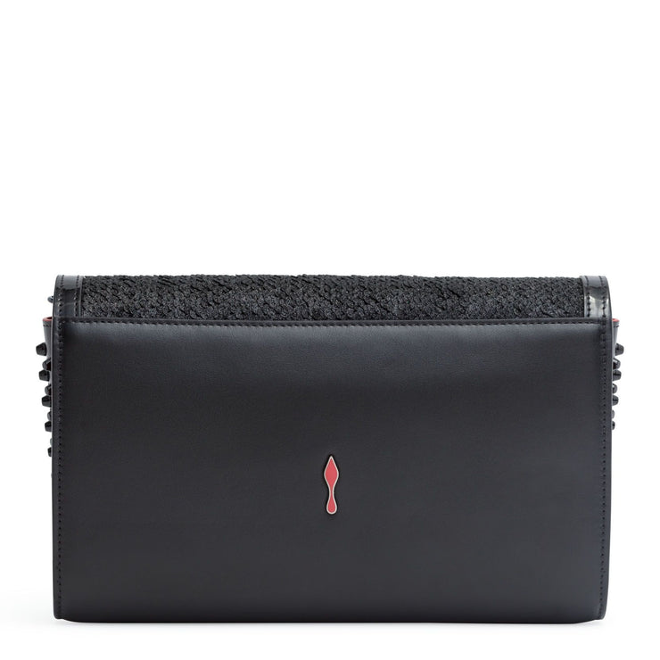 Paloma black sequin clutch