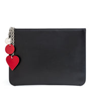 Loubicute black love print pouch