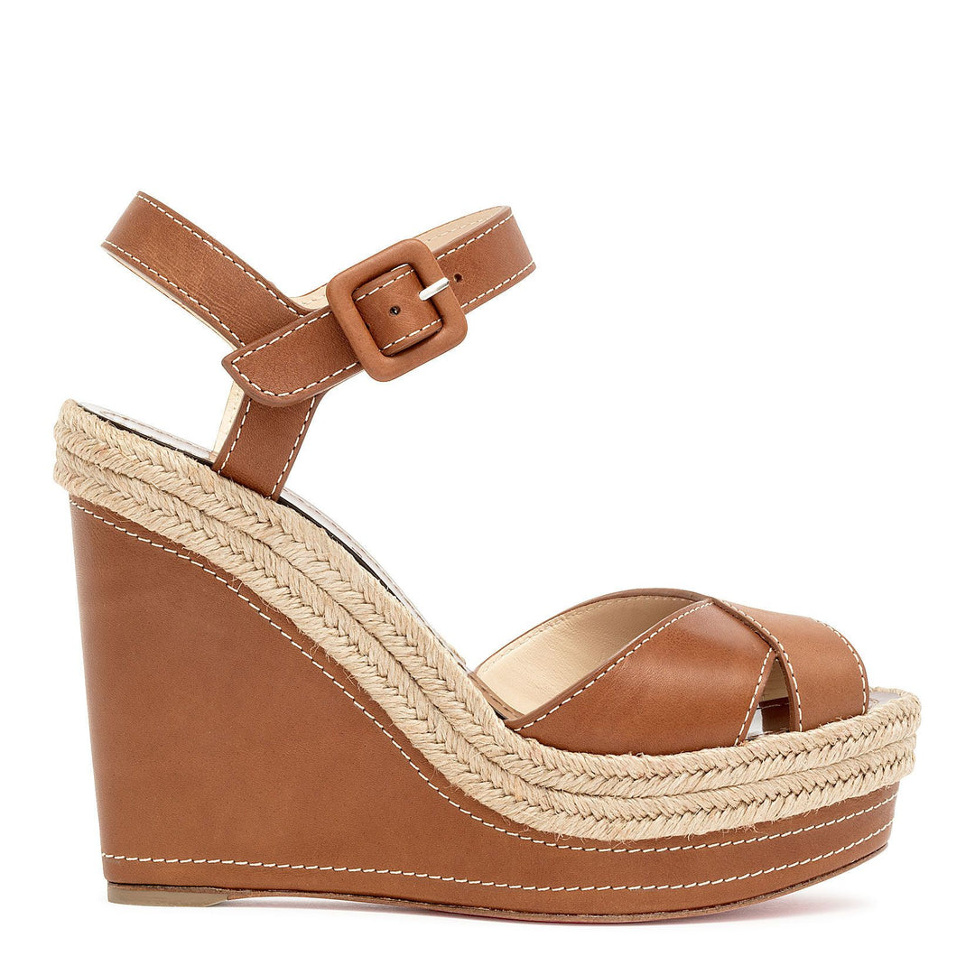 CHRISTIAN LOUBOUTINの靴♪ ** ALMERICCA ** 120mm Christian Louboutin | Almeria 120 tan leather espadrilles