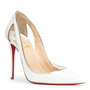 Cosmo 100 white patent pumps