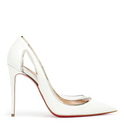 Cosmo 100 white patent pumps