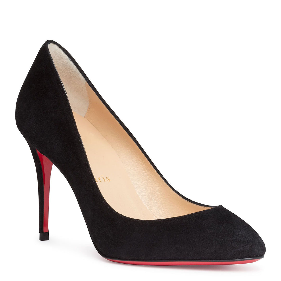 Eloise 85 black suede pumps