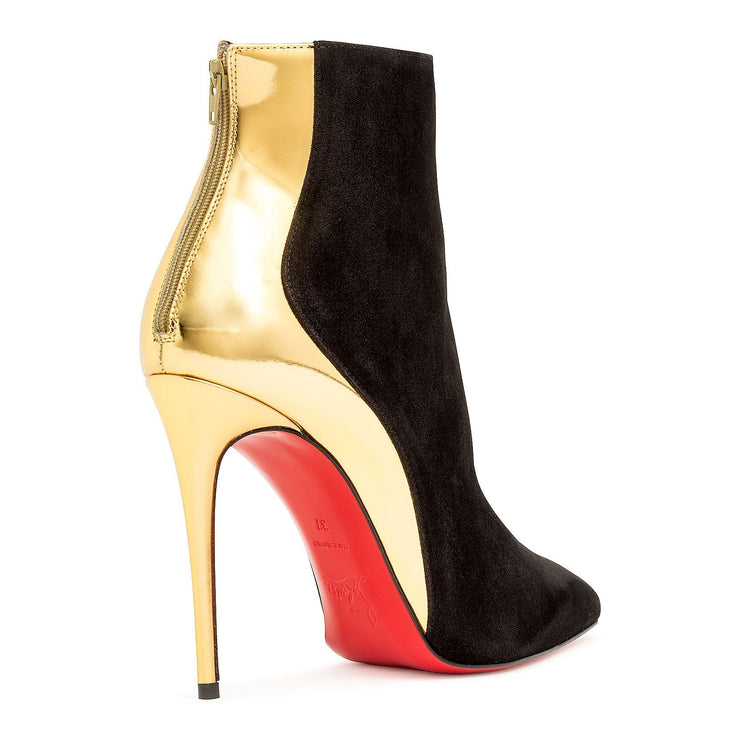 Christian Louboutin, Delicotte 100 black suede ankle boots