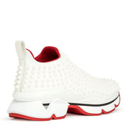 Christian Louboutin | Spike Sock Donna neoprene white sneakers