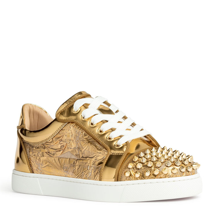 Christian Louboutin - Authenticated Trainer - Water Snake Gold for Women, Good Condition