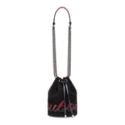 Christian Louboutin | Marie Jane Bucket black suede shoulder bag 