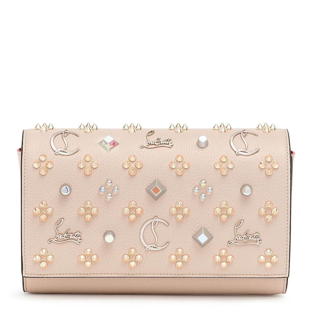 Christian Louboutin | Paloma beige Loubinthesky clutch