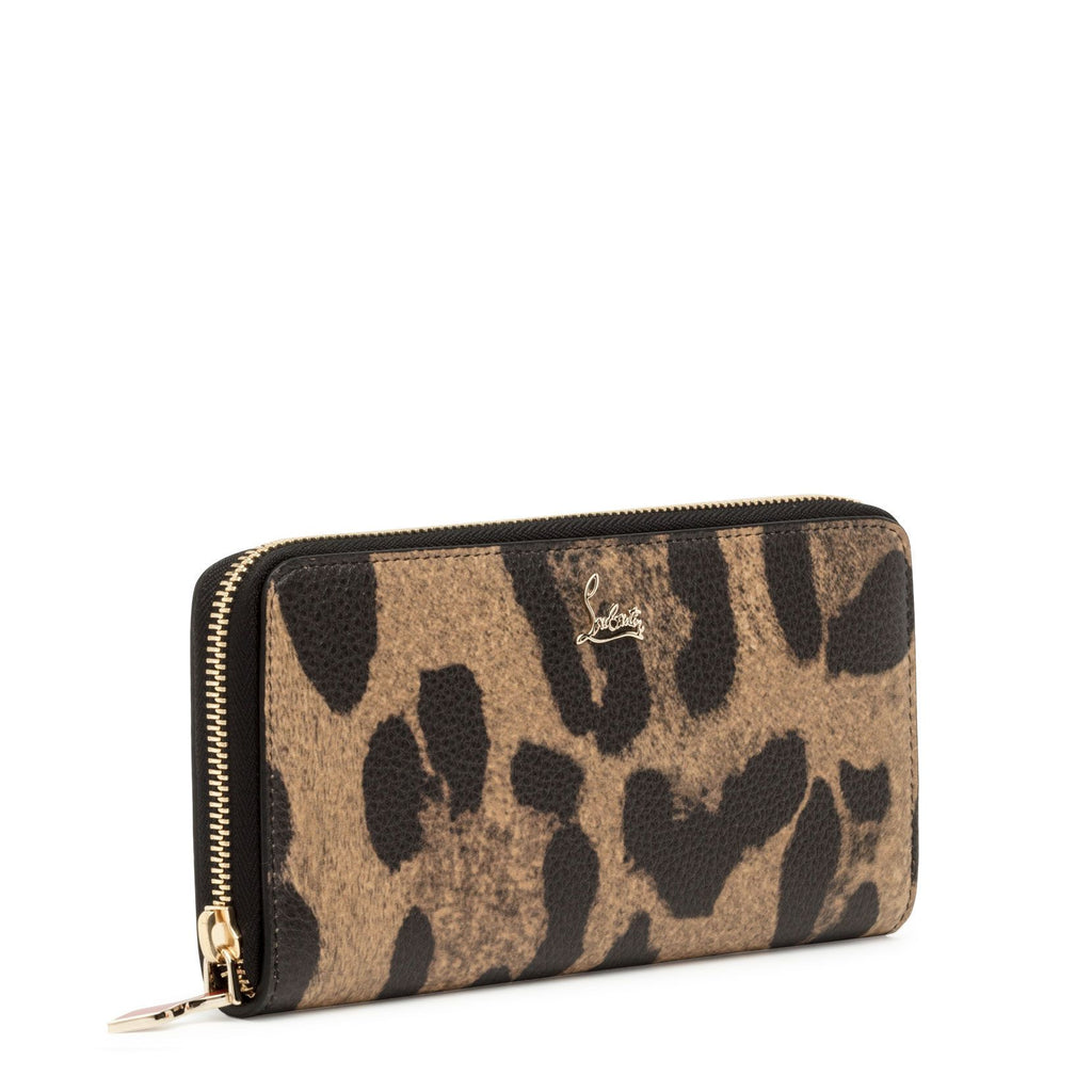 Panettone printed patent-leather wallet