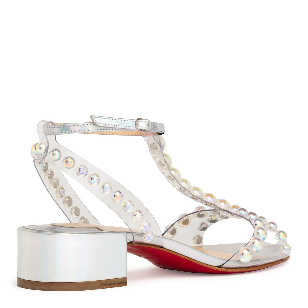 Christian Louboutin Faridaravie 25 pvc silver sandals Savannahs