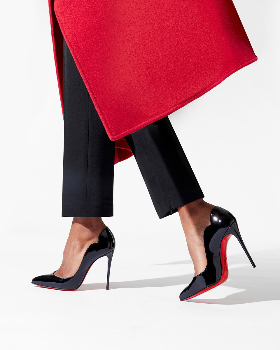 Hot Chick 100 patent black pumps