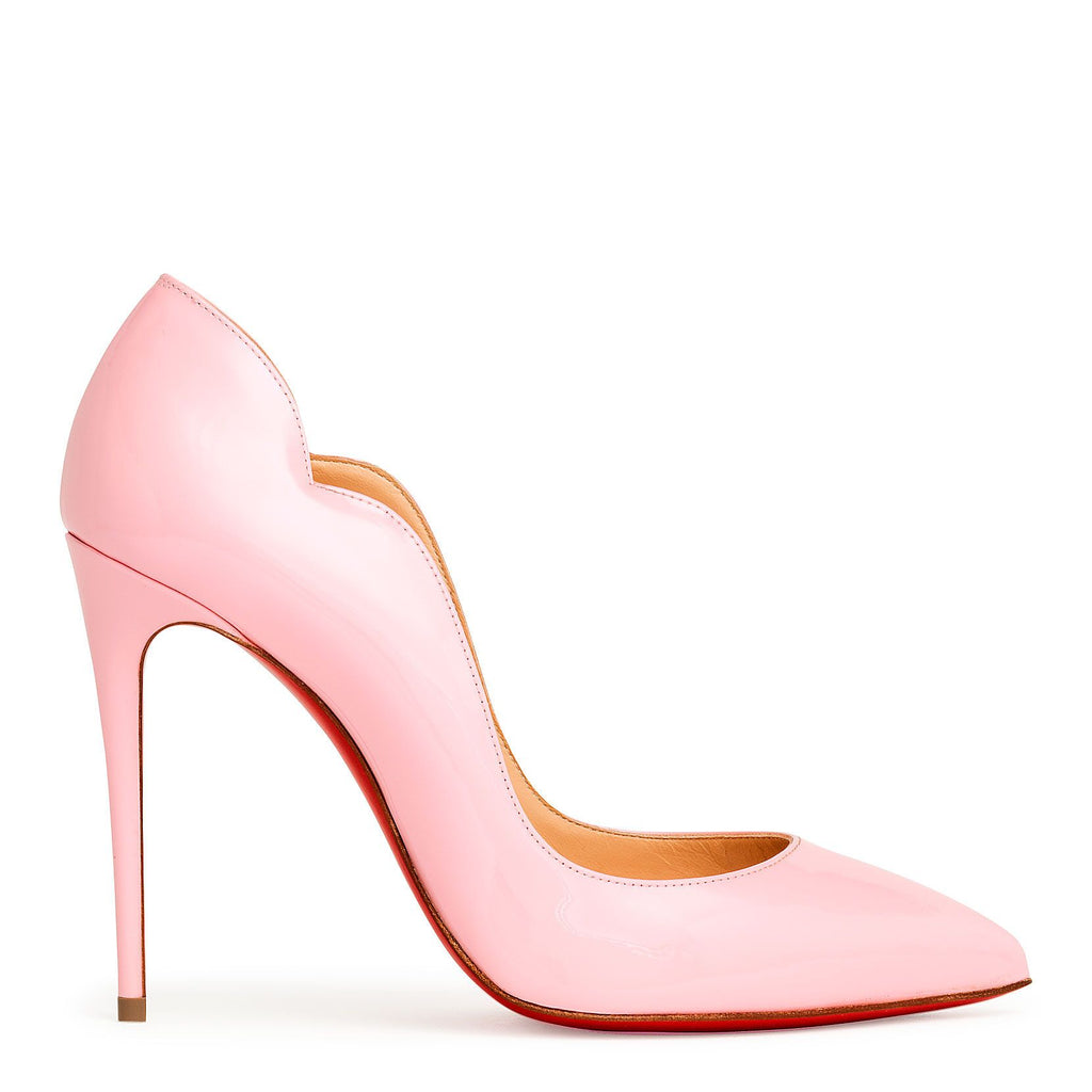 Christian Louboutin Hot Chick 100 patent pink pumps Savannahs