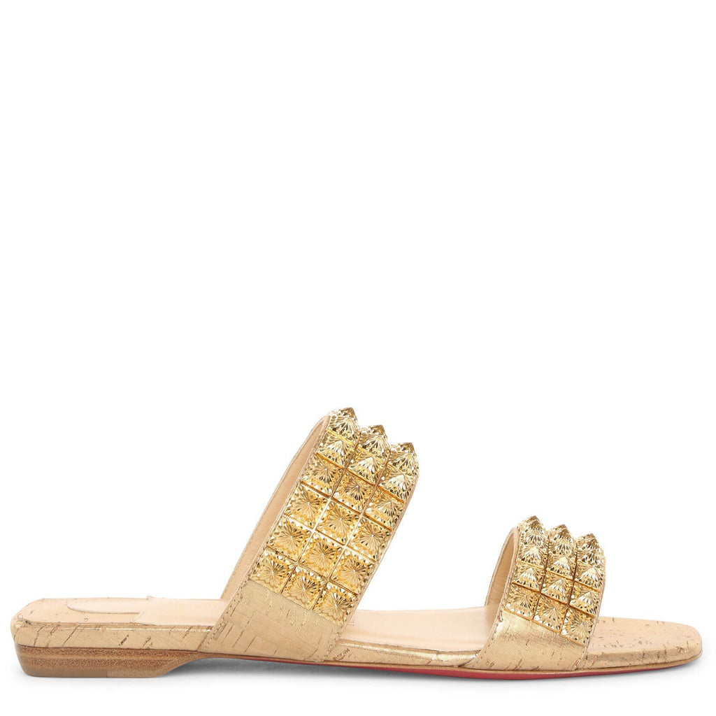 Christian louboutin myriadiam leather slide clearance sandals