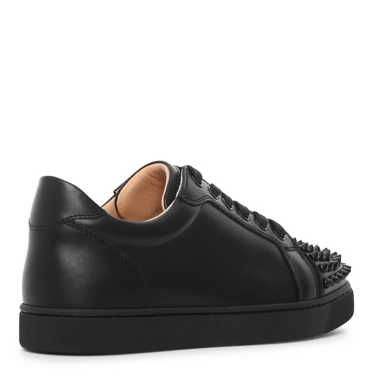 Vieira spikes black leather sneakers