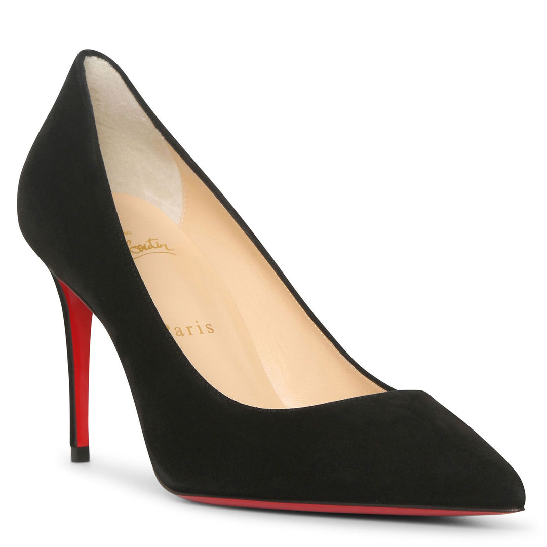 Christian louboutin black suede heels on sale