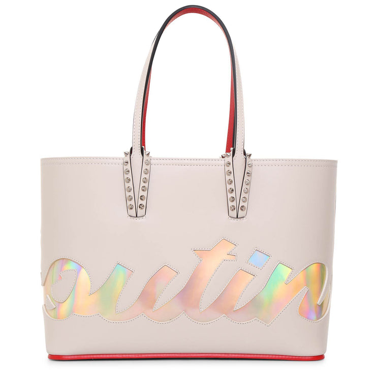 Cabata Small ivory logo tote