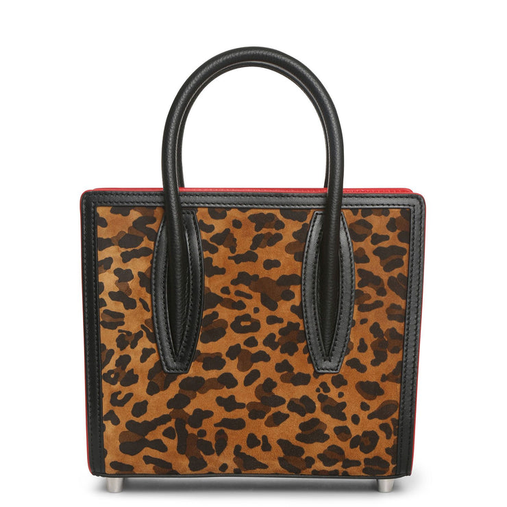 Paloma S Mini leopard suede bag