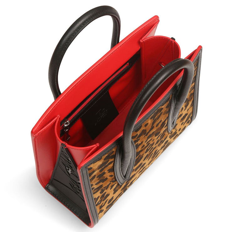 Paloma S Mini leopard suede bag