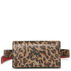 Boudoir leopard printed leather belt bag