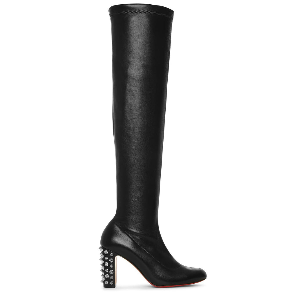Leather boots Christian Louboutin Black size 38.5 EU in Leather