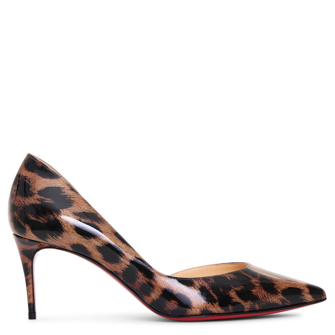 Christian Louboutin Iriza 70 patent glitter leo pumps Savannahs