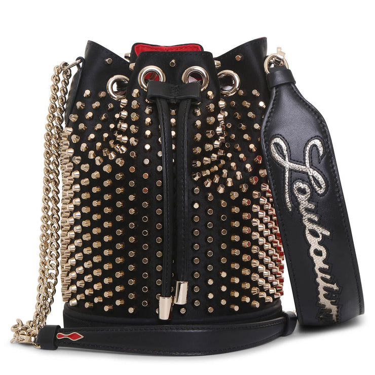 Christian Louboutin Psychic Patent Leather Pet Waste Bag Purse with Cara  Spikes