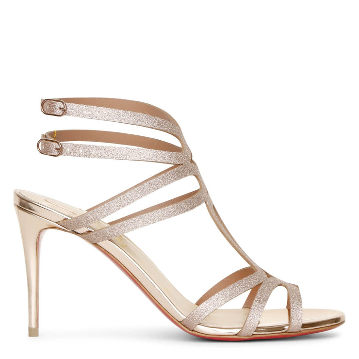 Christian Louboutin | Renee 85 glitter courtisane sandals | Savannahs