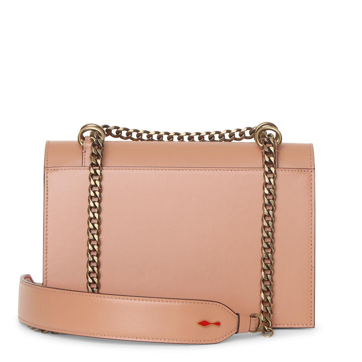 Christian Louboutin Small Elisa Calfskin Pink Leather Shoulder Bag - Fablle