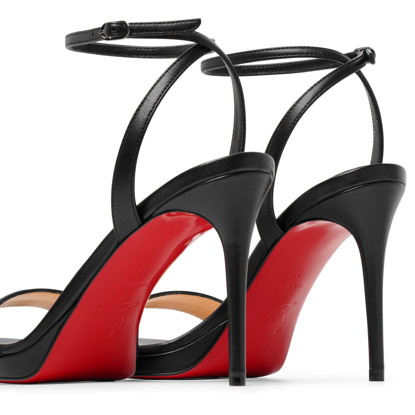 Loubi Queen 100 black sandals